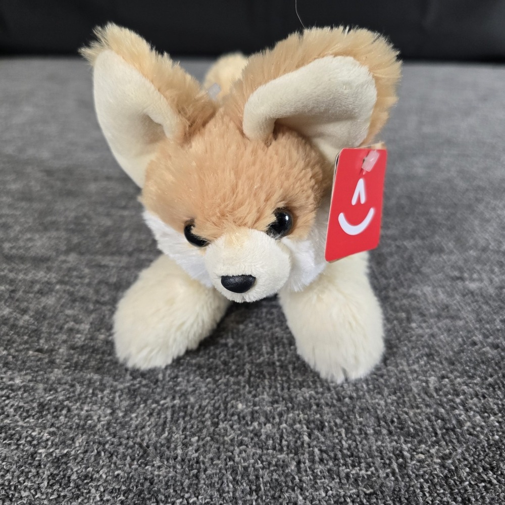NWT Aurora World Frisky Fennec Fox Plush Stuffed Animal Tan White 8 Inch 31765